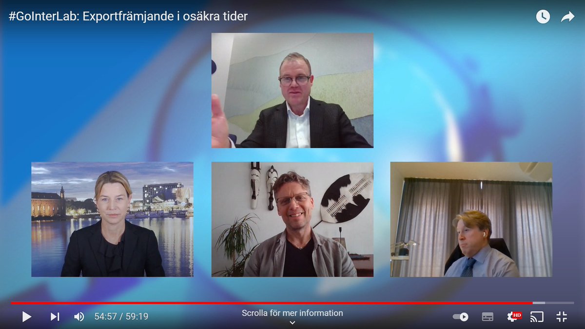 KristianSeth4's tweet photo. Se vårt senaste seminarium ”Exportfrämjande i osäkra tider”. Ett samarbete mellan @tillvaxtverket och @BusinessSweden . #GoInterLab

https://t.co/sFZwPYtkVF https://t.co/WE6PcF8Cpg
