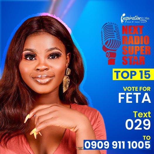 IFM923's tweet photo. As the Next Radio Super Star is drawing to a close. Here are the top 15 contestants who need your vote to make it to the next round. 

Meet Contestant 029 | @fetadynamo 

To vote for her, text 029 to 0909 911 1005 

#top15 #nrss2022 #FetaOtuegba https://t.co/oLCAnBPqE3