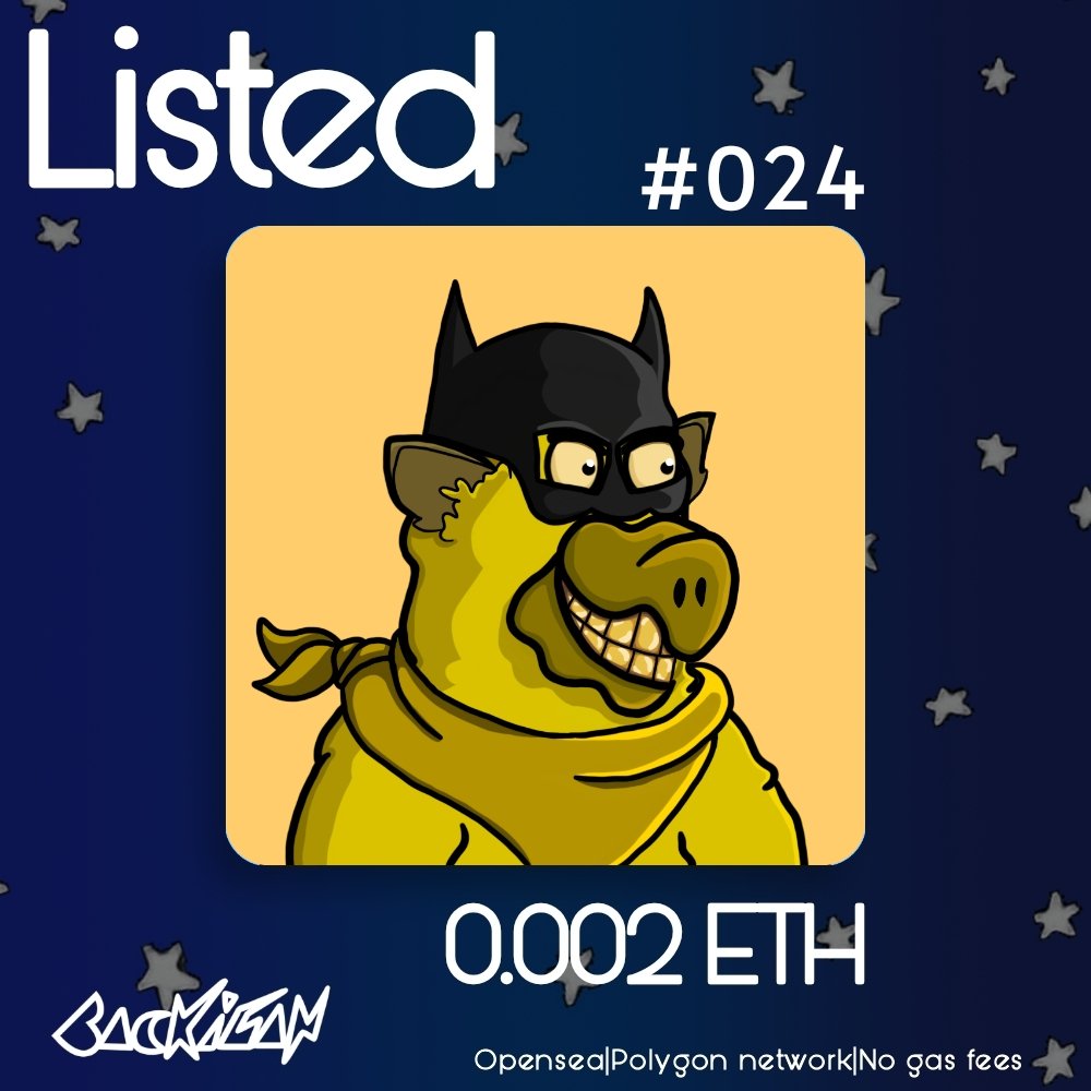 Backigan #024 was listed!

Available in OPENSEA, with all its properties, what are you waiting for to pick it up?

Opensea|Polygon network|No gas fees