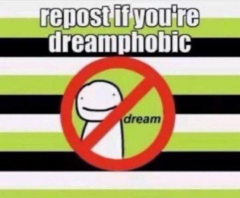 Skullytotheark's tweet image. Guys i'm coming out as dreamphobic