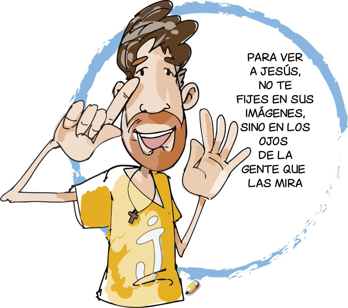 ¿Dónde miras?… #DomingoDeRamos #SemanaSanta2022   #compArte #Ama #GodIsGood #mercachifles #nuevaevangelizaccion #Cambiaelmundo #NuevaIglesia #ElSoploIlustrado