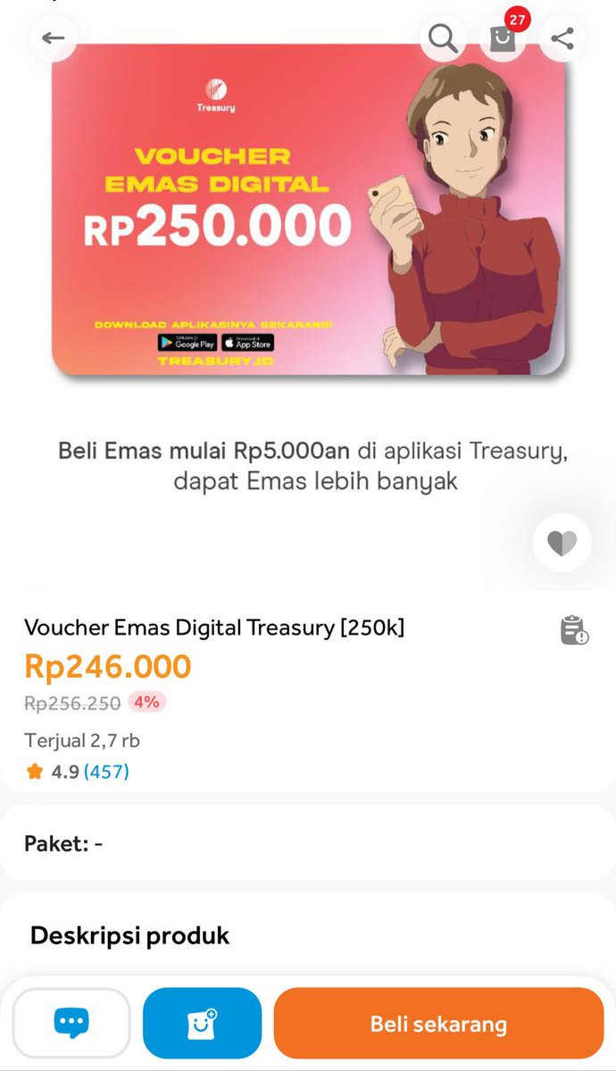 idextratime's tweet image. ⚡Tebak Pencetak Gol Terakhir!
Real Madrid v Chelsea
Berhadiah JBL &amp;amp; Emas Treasury untuk 2 orang!

Contoh:
Mount #BlibliSetiapHari

Syarat:
- Follow @bliblidotcom
- RT &amp;amp; like tweet ini
- 1 akun 1x nebak, pemenang acak

Klik blibli.app.link/o-r sepatu ori murah2 bgt deh asli