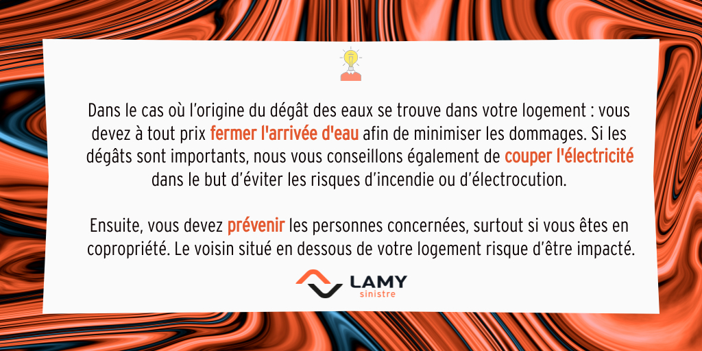 LamySinistre's tweet photo. 💡 LAMY Sinistre vous éclaire sur les bons #gestes à avoir en cas de #dégâts des #eaux 👇 https://t.co/vSO2xcEbot