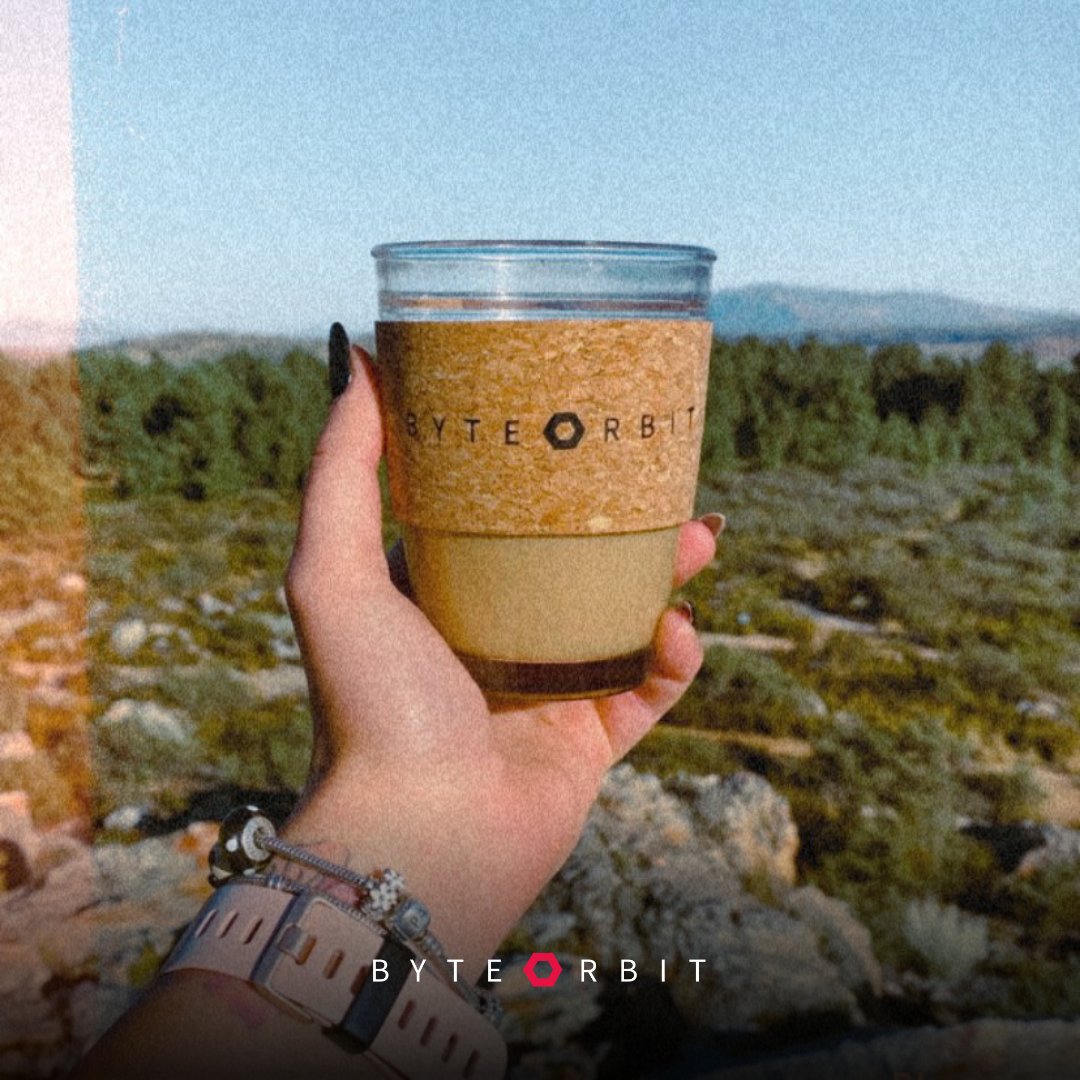 ByteOrbit's tweet photo. What is better than a cup of coffee after a hike? Coffee in a Byte Orbit cup, of course 😉 #ByteLife https://t.co/PL1iJ6DOnX