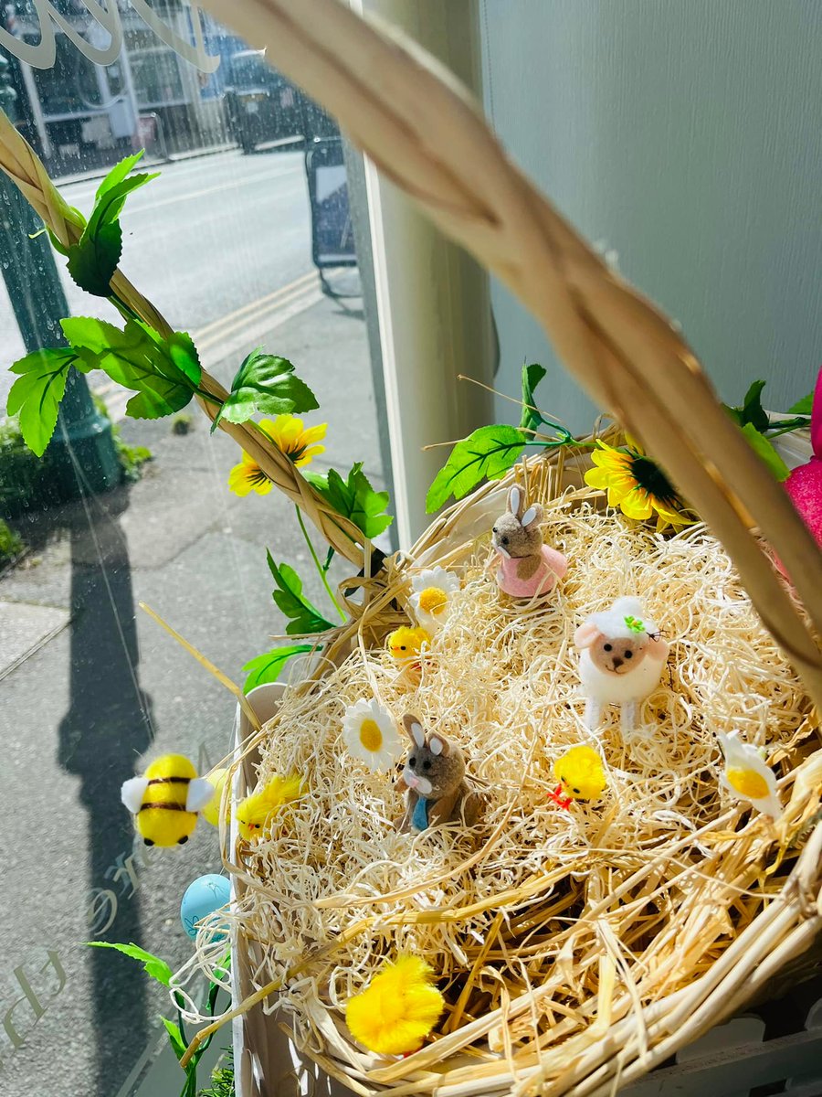 CPJField's tweet photo. How sweet is our window display designed by Jodie Hart and Rhia at our #HaineAndSon funeral home in #Polegate 🐰🐣

#Easter #EasterBunnies #Bunny #EasterFlowers #EasterWindowDisplay #EasterDisplay https://t.co/JX2SQf5hA1