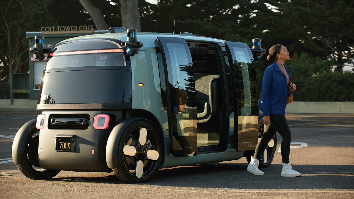 trackn_site's tweet photo. Zoox is transforming mobility-as-a-service by developing a fully autonomous, purpose-built fleet designed for AI to drive and humans to enjoy. https://t.co/xR3QiTRahX https://t.co/j3pnp8jj5J