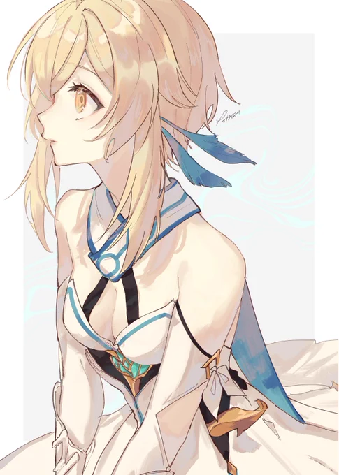 6日目 主人公・蛍(原神)

#原神 #Genshinlmpact 
#なかばの100日お絵描きチャレンジ 