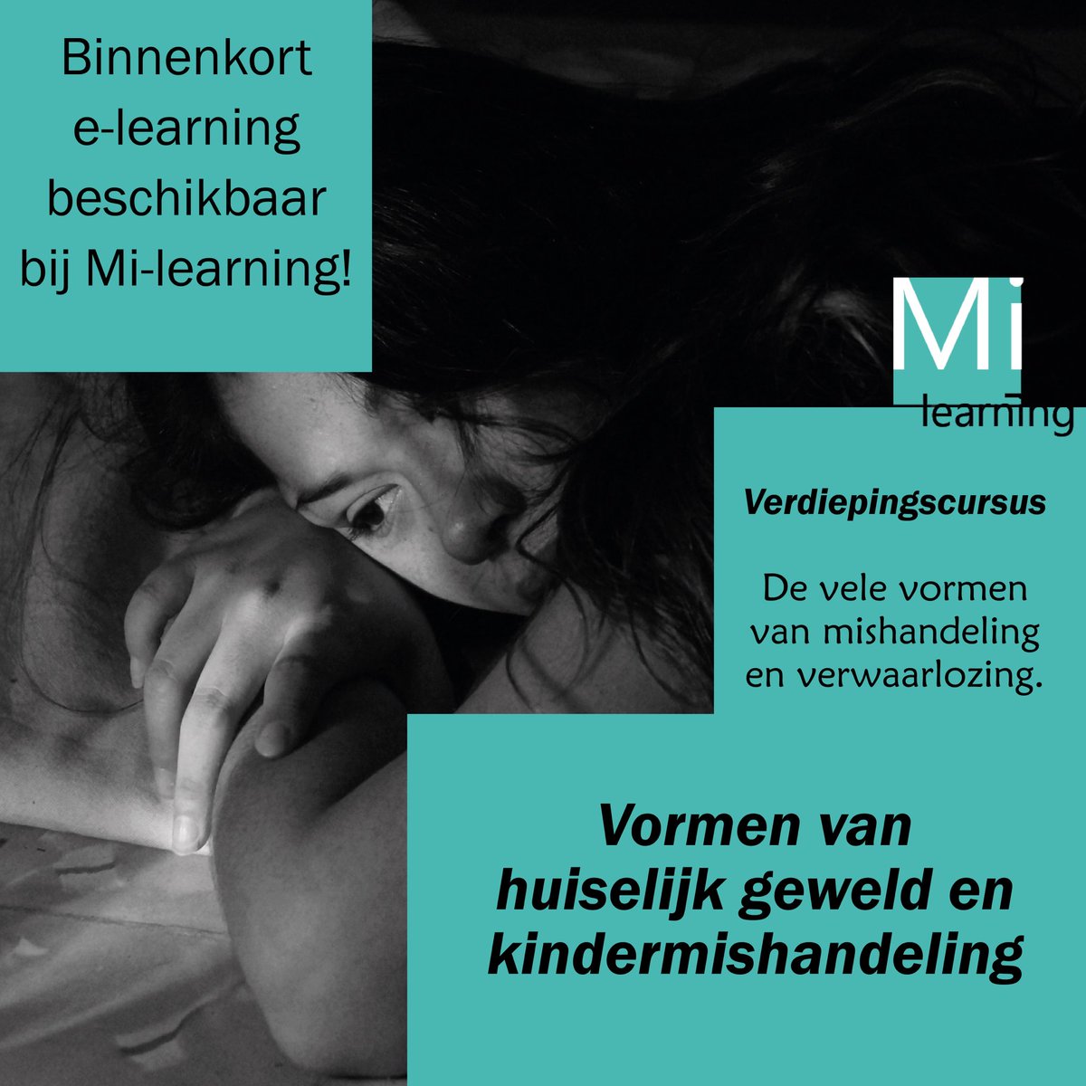 Stap 1: een onveilige situatie signaleren.

Maar op welke signaleren moet je letten?

In de verdiepingscursus van Mi-learning bespreken we ruim dertig vormen van mishandeling. 

Binnenkort beschikbaar!

Kijk op mi-learning.nl: e-learning voor zorgprofessionals.