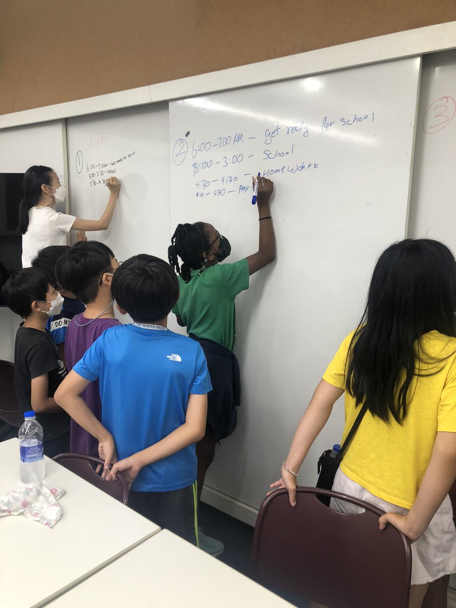 AISCTechnology's tweet image. Writing down their media choices. #AISCGrade4 #AISCTech @CommonSenseEd