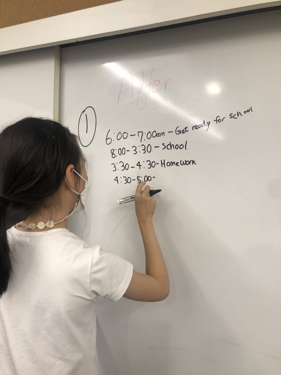 AISCTechnology's tweet image. Writing down their media choices. #AISCGrade4 #AISCTech @CommonSenseEd