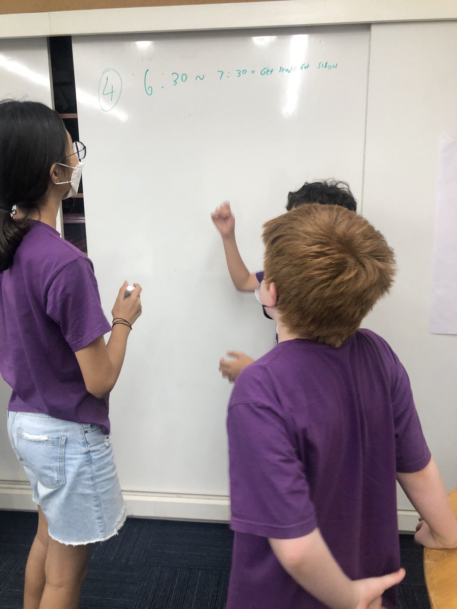 AISCTechnology's tweet image. Writing down their media choices. #AISCGrade4 #AISCTech @CommonSenseEd