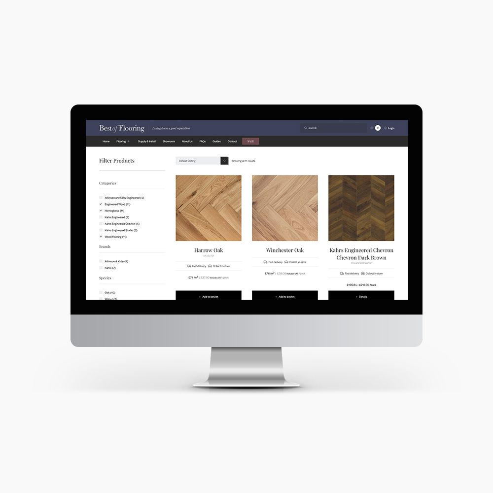CobwebMedia's tweet photo. The brief: Create a refreshed look for a flooring ecommerce website creating easy navigation and instant quotes for bespoke room sizes. The outcome: A new SEO-focused website with a custom built quick price calculator and lead generating processes. https://t.co/toMZ4b0BLZ https://t.co/p1ACB3uVnY