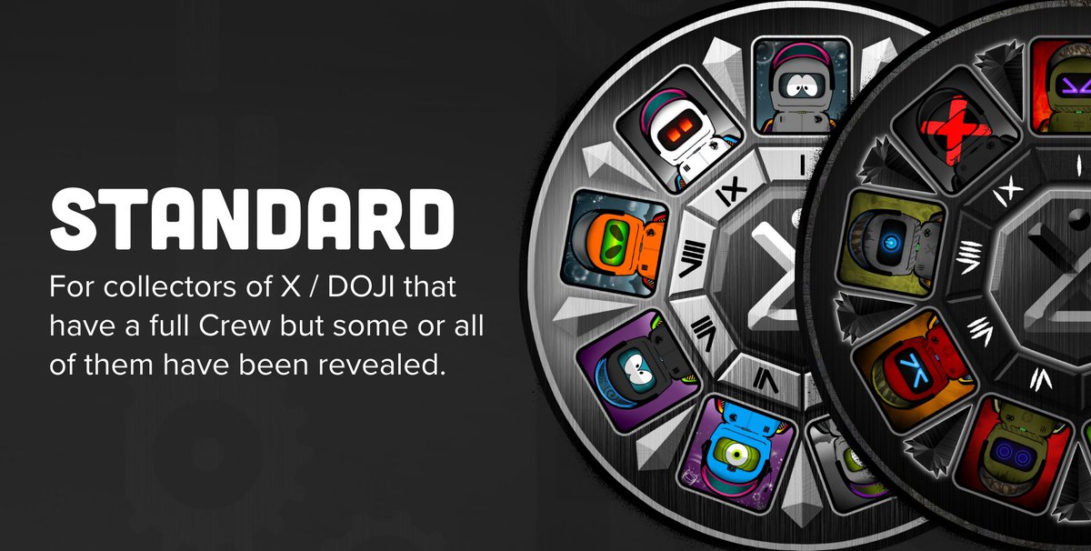 Mr Ø (@mr0chill) on Twitter photo The Standard coin is for collectors who have ranks 1-9 but have some or all of their crew revealed via the reveal app at dojicrew.com/reveal The Standard coin is for collectors who have ranks 1-9 but have some or all of their crew revealed via the reveal app at dojicrew.com/reveal