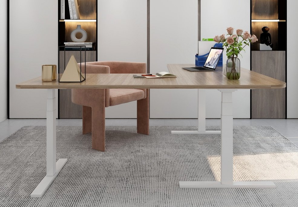 90° height adjustable desk