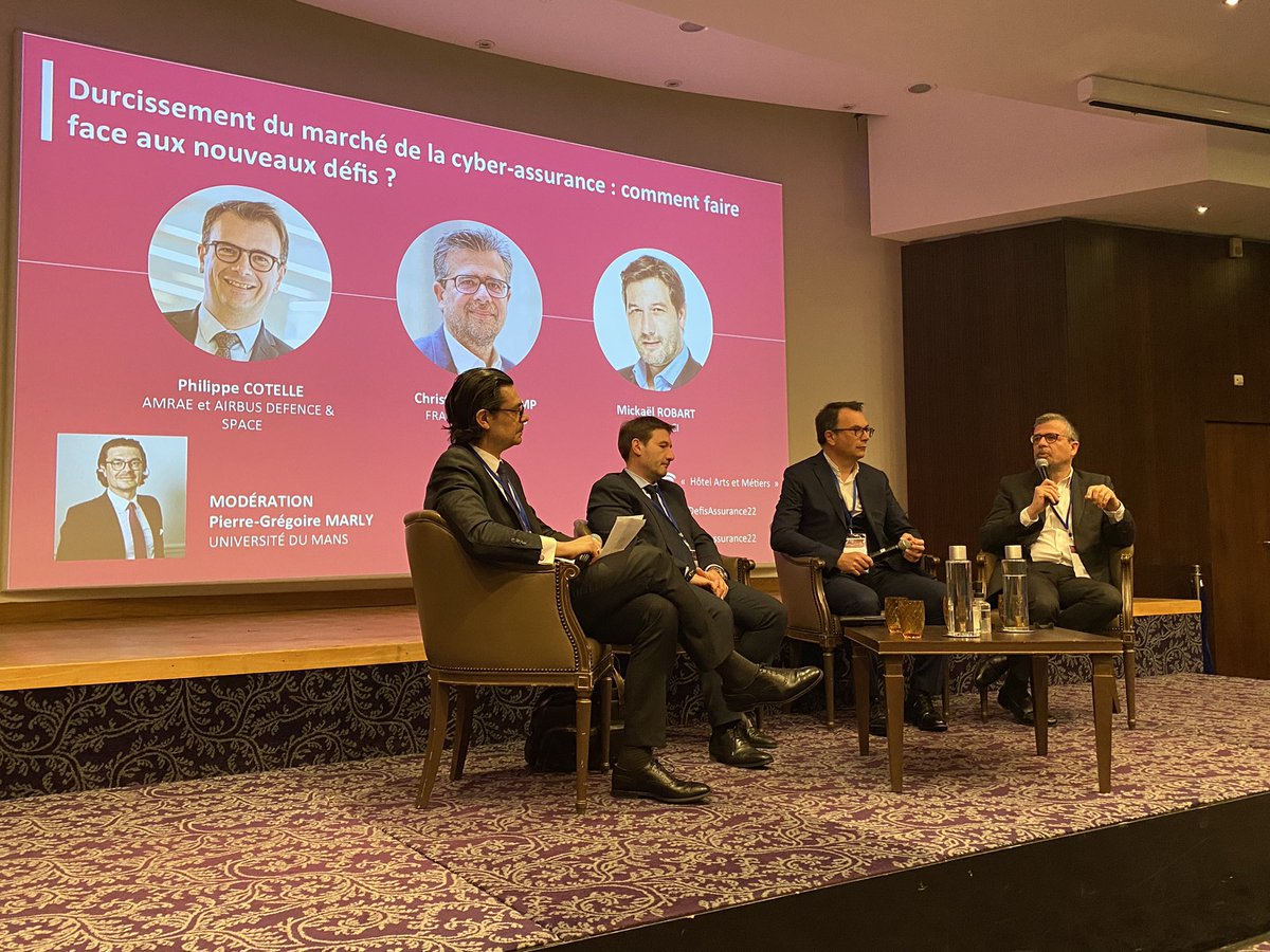 #defisassurance22 un enjeu de ce marché est de sensibiliser les TPE-PME au risque #cyber <a href="/FranceAssureurs/">France Assureurs</a> <a href="/AMRAE_officiel/">AMRAE</a>