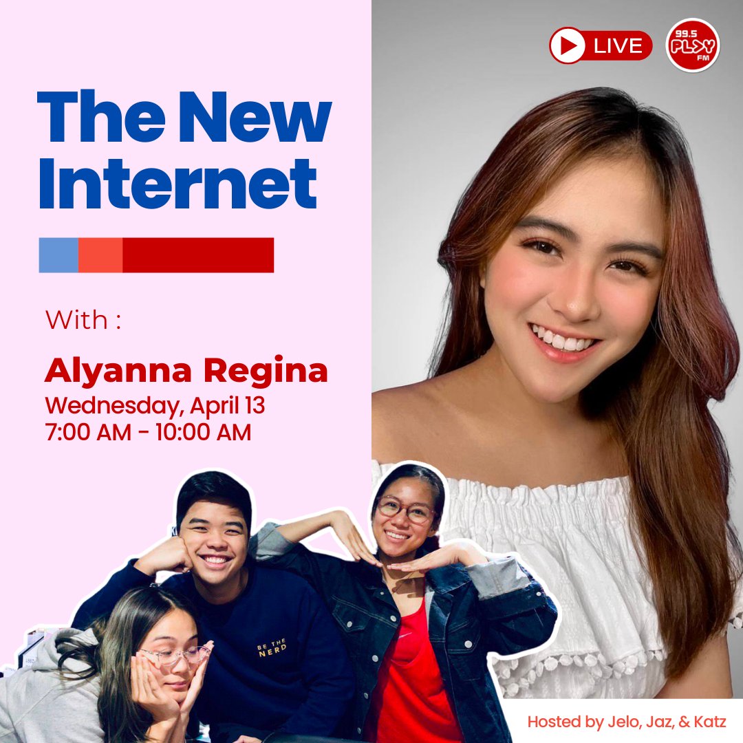 TECH CHECK! 📱💻 Let's talk about the new internet with Rookie Alyanna on FTIM this week! 🙌🏼 Join us on April 13, Wednesday 7AM - 10AM ✨ #FirstThing @alyannaregina @RookieRadio