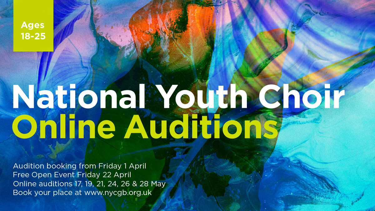 Booking is open NOW 🎶 💙

We are looking for gifted singers from all backgrounds &amp; communities to join the UK’s flagship youth choir. Be sure to secure your audition slot for our May auditions &amp; book onto our FREE Online Open Event next Friday 🌟

More ➡️ bit.ly/39s1pXS
