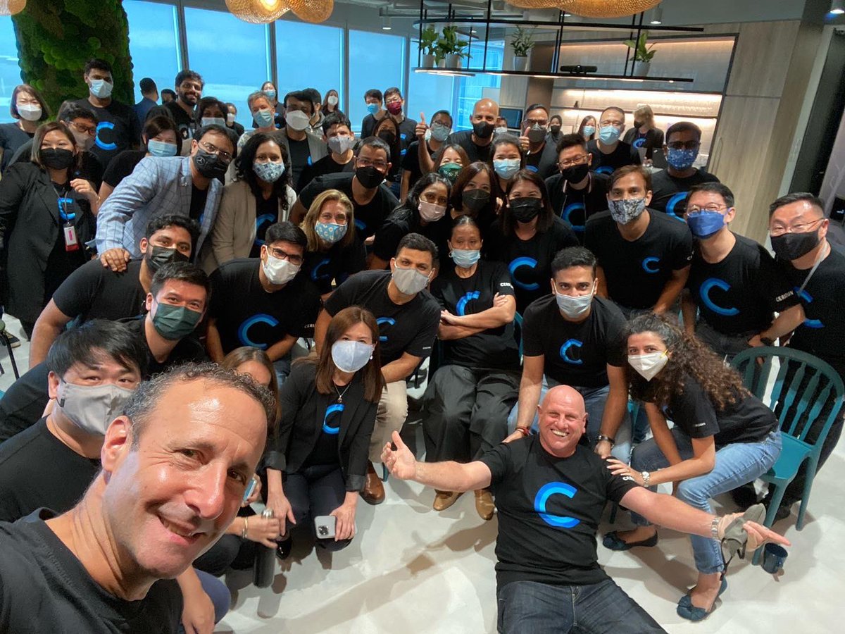 dossip's tweet photo. Singapore official office opening, ribbon cutting, lion dance, and town hall.  Loved spending time with our amazing people! https://t.co/RtqC23IAj9