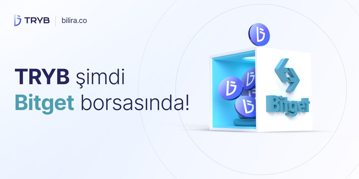 BiLira_Kripto's tweet photo. 🚨 Yeni Listelenme: BitGet 🚨

 #TRYB bugün itibariyle BitGet Global borsasında🥳 

Türk Liralarınızı @bitgetglobal borsasına dakikalar içerisinde https://t.co/ZEIZFYcOyy üzerinden aktarabilir, işlem yapmaya başlayabilirsiniz!

➡️Detaylar: https://t.co/qSzGy3QJIm https://t.co/wiKvPFGpkH