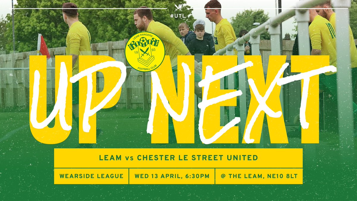 It's a 𝘽𝙄𝙂 one tomorrow evening.

1st vs 2nd in a massive game in the title race. It would be great to see a big crowd there to support the lads!

🆚 @CLSUnited 
🏆 <a href="/WearsideLeague/">Wearside League</a> 
🗓 Wed, 13th April
⏰ 6:30PM KO
🏟 The Leam, NE10 8LT

#UTL 🔰