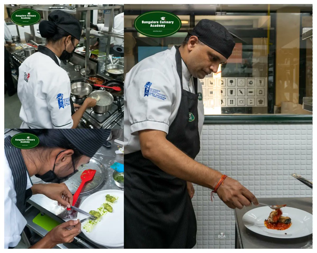 bca_tweets's tweet photo. Check out some of the delicious Italian classics from Melanzane Ripiene to pesto gnocchi made by our Culinary Diploma Students from their recent practical class.
#italiancuisine #bangaloreculinaryacademy #chefsofbca #chefsinmaking #italiancuisine #italianfood #chefspost https://t.co/3tO4mxadK6