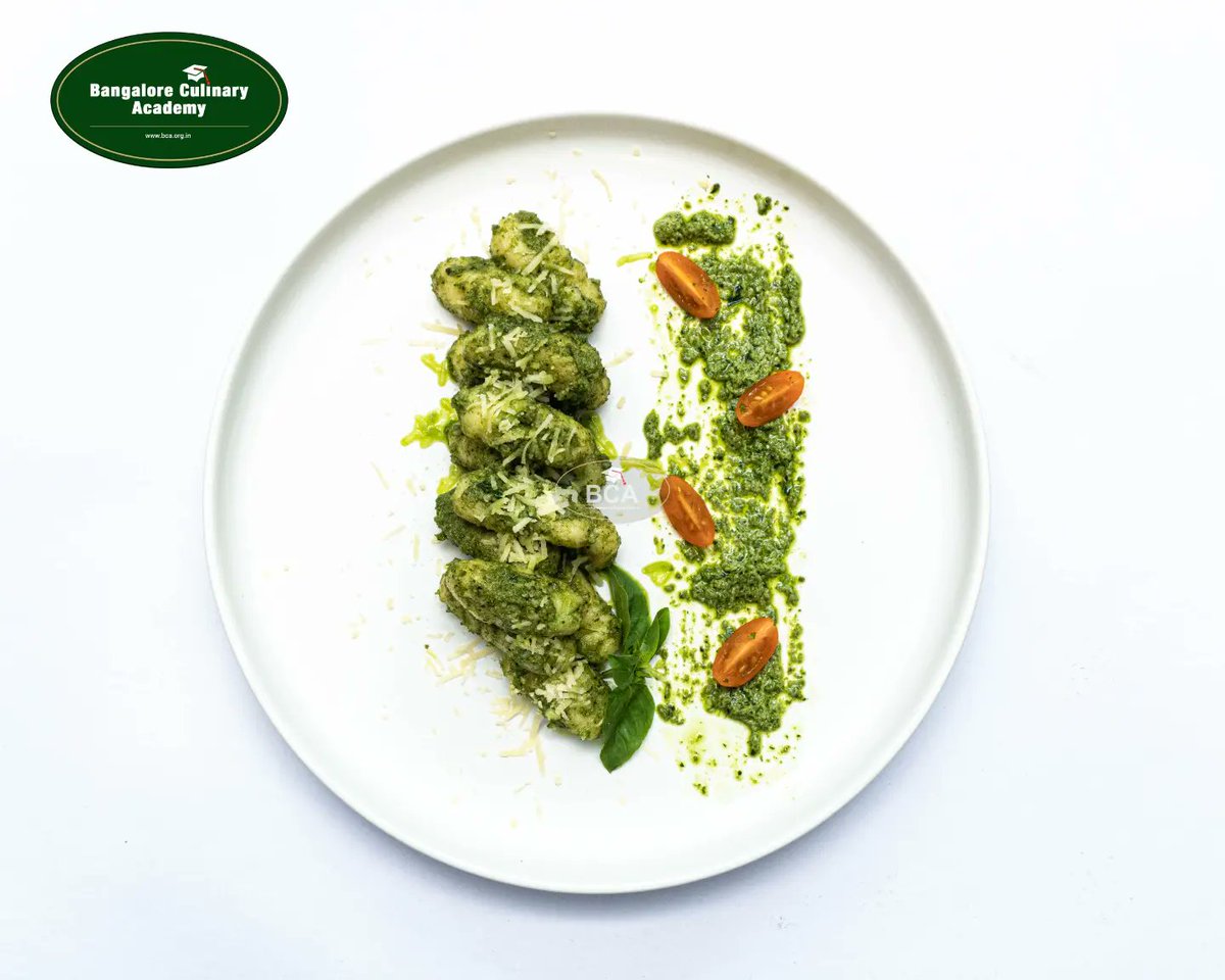 bca_tweets's tweet photo. Check out some of the delicious Italian classics from Melanzane Ripiene to pesto gnocchi made by our Culinary Diploma Students from their recent practical class.
#italiancuisine #bangaloreculinaryacademy #chefsofbca #chefsinmaking #italiancuisine #italianfood #chefspost https://t.co/3tO4mxadK6