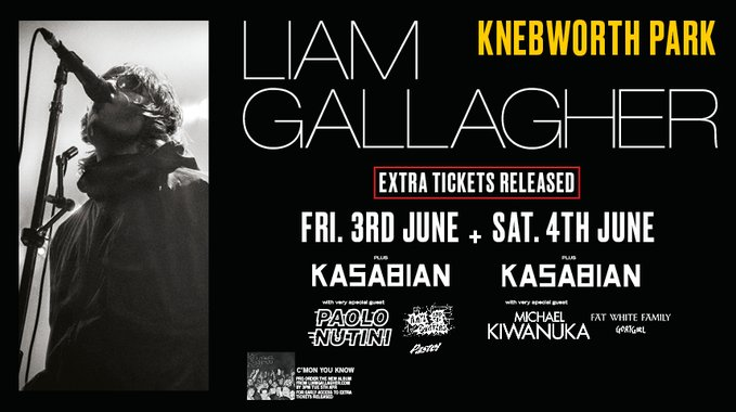 EventHotelsLtd's tweet photo. RT to win a choice of Tickets &amp; Hotel:
https://t.co/2KYw54R02Z

Don't forget, you now have one more chance to get tickets for 
@liamgallagher's Knebworth Park shows!

Last remaining tickets here 10am
👉 https://t.co/fgvK7wZTJp https://t.co/Tuz4uQICKj