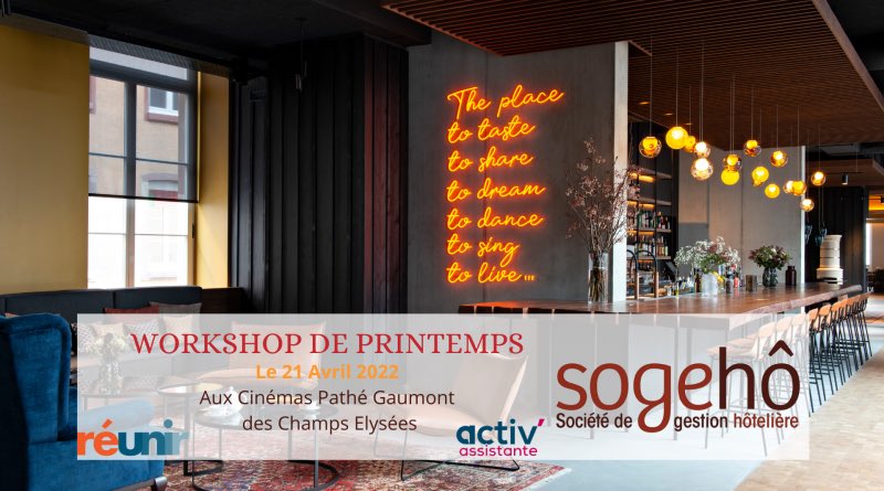 Bonjour à toutes et à tous!
Retrouvez notre tour dernier article dédiés à l’un de nos exposants présent sur notre Grand Whorkshop de Printemps! Sogheo! 🏘
#workshop #hotels #ChampsElysees #work 

activassistante.com/workshop-de-pr…