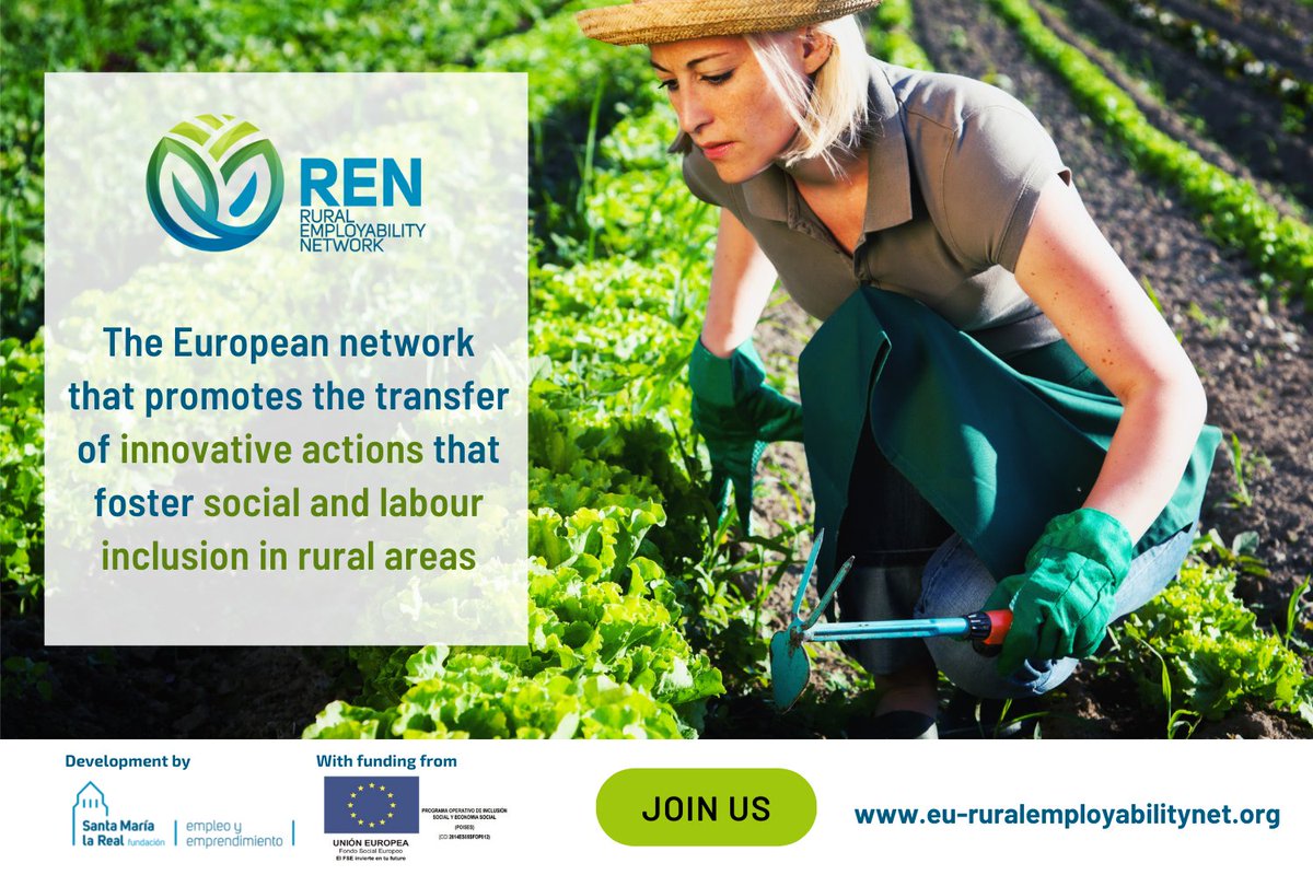 AreaEmpleoFSMLR's tweet photo. #Objectives of the #RuralEmployabilityNetwork:
📌Generating #synergies and knowledge
📌Making visible the problematic of #laborinclusion in rural areas
📌Promoting #innovation for socio-economic #development
📌Improving the #employability
JOIN 🆙! https://t.co/SsBP7CLtzi https://t.co/InDhCkxUul