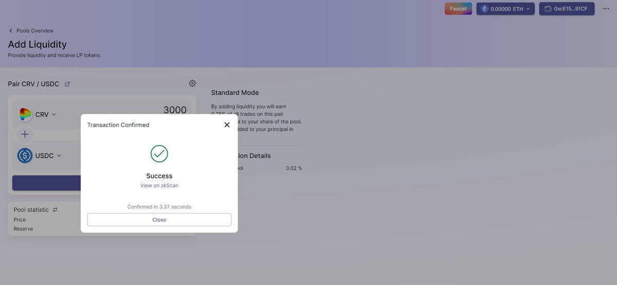 SimonaGo72's tweet photo. Best testnet, keep on the good work
#L222 #zkSync #Layer2 #ZKRollup #testnet #Ethereum #DeFi @syncswap https://t.co/Nry5f7gzKe