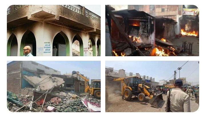 iamharunkhan's tweet photo. Mosques of Muslims are being burnt, Muslims are being beaten up, and muslim houses are being demolished, "Bhagwa terrorists" are doing all this under the patronage of the government.
#IndianMuslimsUnderAttack https://t.co/0XxtPo5UVy