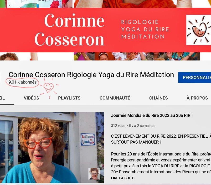 Merci de faire de l’École Internationale du Rire une « Influenceuse » rappelant que le rire est un acte de résistance ! Followers : 30 000 + 8000 + 5000 Facebook , 9000 YouTube, 1000 Instagram, 1000 Twitter, 2000 LinkedIn. + de 50 000 personnes résistent par le rire! 👏🏻