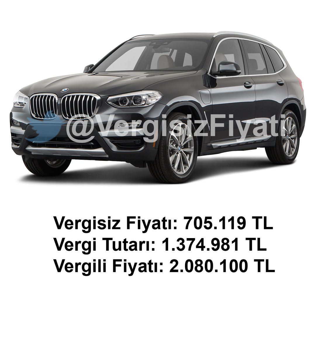 BMW X3 xDrive20d vergisiz fiyatı ne kadar?