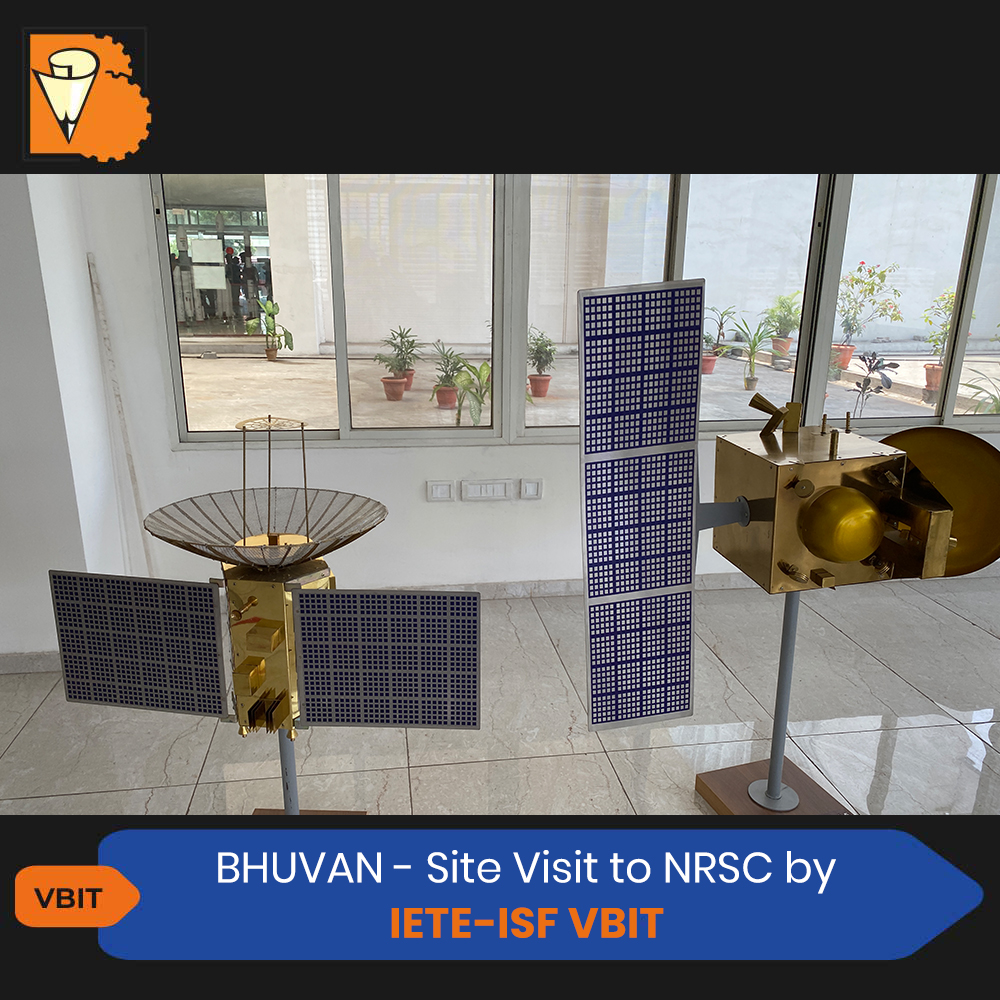 VBITHYD's tweet photo. IETE - ISF VBIT Presents "BHUVAN- Site Visit to NRSC" under Space Sciences and Technology wing. 
Visit us : https://t.co/FCg3n6nAQD
#IETE_ISF #𝐁𝐇𝐔𝐕𝐀𝐍 #𝐍𝐑𝐒𝐂 #SpaceSciences #Technologywing #𝐈𝐒𝐑𝐎 #𝐃𝐎𝐒 #RemoteSensingApplications #Explore #Experience #Visualise https://t.co/K8YZe66Xvv
