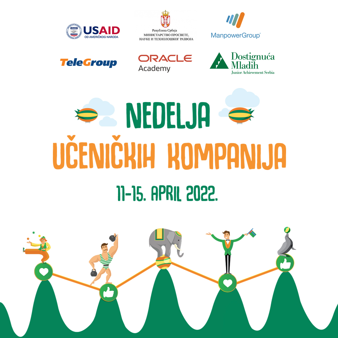 Nedelja učeničkih kompanija je počela 🎉 Na 5 regionalnih takmičenja u 5 dana biramo najbolje timove i čekamo ih u nacionalnom finalu u maju!