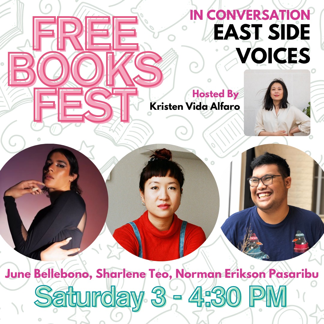 Oh my days what a line up. London, join me in conversation with the brilliant #eastsidevoices authors June Bellebono, Sharlene Teo AND the 2022 @TheBookerPrizes longlisted Norman Erikson Pasaribu at the @BooksCampaign fest! Sat. 16 April - Copeland Gallery - Peckham 💫