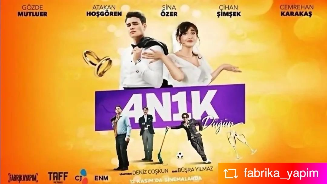 mattepost's tweet photo. #repost @fabrika_yapim with 

4n1k Düğün. 16 Nisan @netflixturkiye'de.. 

#4n1kdüğün #mattepost https://t.co/AeohQmOi53