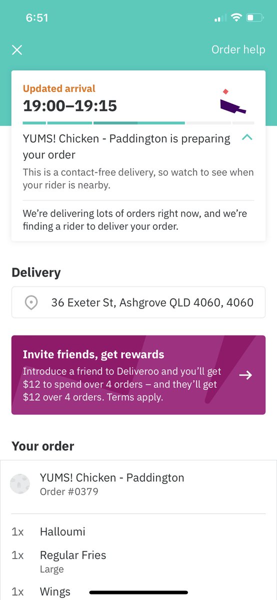 JessamyRoss's tweet photo. @Deliveroo in other words my order has now been sitting on a counter getting cold for 10 mins (and counting). Never again. 👎🏼👎🏼👎🏼 https://t.co/K2FIL5ghZa