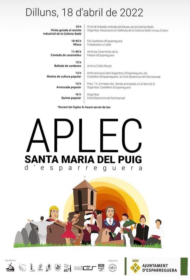Pasqua vol dir Aplec!🥘🔥
No falla la tradició i dilluns ens espera una bona! 
Recordeu adquirir els tiquets anticipats!
.
.
I avui, únic assaig de la Setmana Santa! A les 20:00, no hi falteu! 💪🏽Qui sap si us toca una mona!🐒
.
.
#tradició #pasqua #aplec #ermitapuig #arrossada