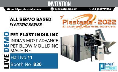 Pet Plast India cordially Invites you to PLASTASIA 2022 - NEW DELHI, INDIA from 20th to  23rd April 2022.