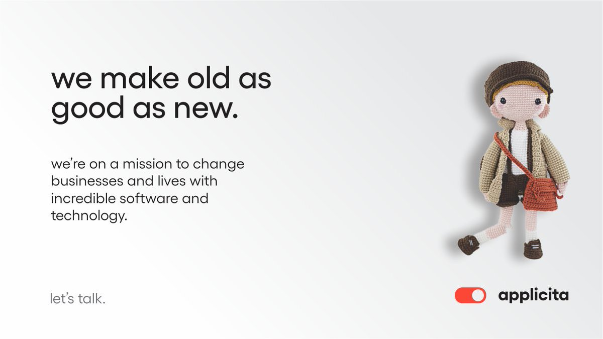 applicita's tweet photo. We make the old as good as new.
Our mission is to change businesses and lives with incredible software and technology. No challenge is too big.
Let's talk and bring your vision to life!
https://t.co/vQcArThAa4
#TechPartner #Microsoft #TechnicalAdvisory #SoftwareDevelopment https://t.co/VJCxUdhUZy