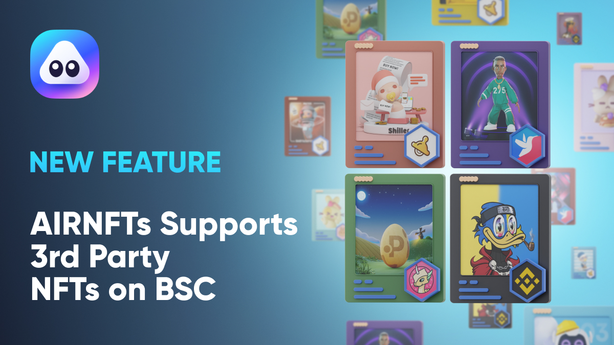 airnfts's tweet photo. 🔥We support 3rd party #NFTs on #BSC from now on🚀

1️⃣ Connect your wallet 
2️⃣ Put them on sale on @airnfts
3️⃣ Like&amp;RT to spread the news
4️⃣ Drop the NFTs you put on sale👇

@PancakeSwap @Biswap_Dex
@BNBCHAIN @babyswap_bsc @betfury

#NFTartists #NFTcollectors #NFTsales https://t.co/bi9Odk0BAu