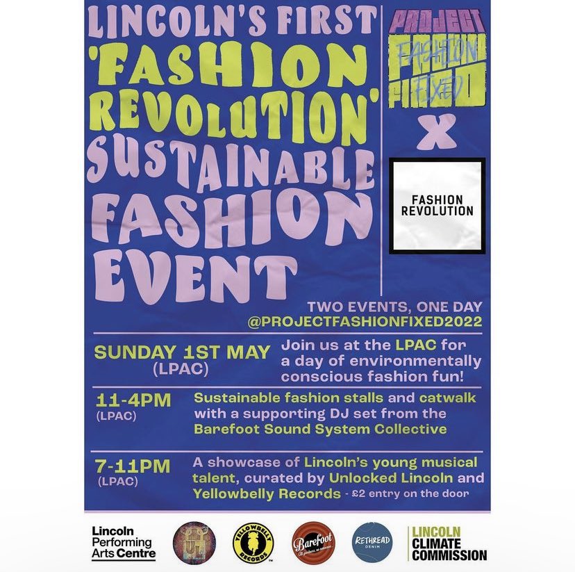 Make sure to come and see all of our hard work for Fashion Revolution Week in Lincoln, supporting the excellent work of <a href="/Fash_Rev/">Fashion Revolution</a> ✨