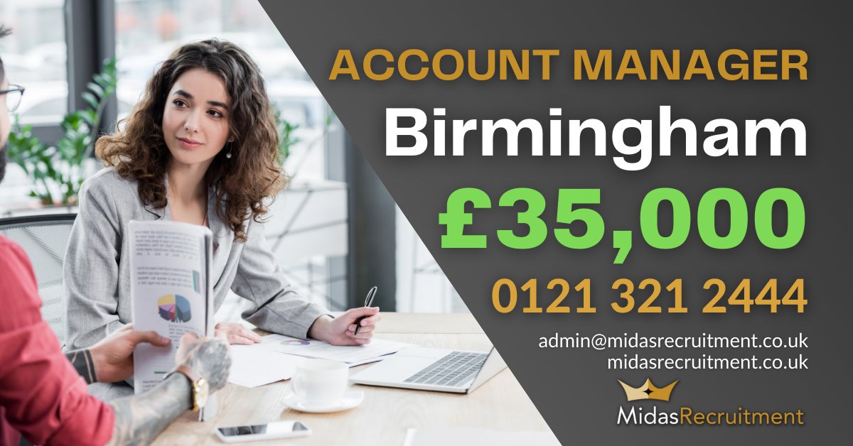 We are currently recruiting for a Account Manager – “Sales through service” working for a well established “Not for profit” client working within the healthcare industry. 

Get in touch to register your interest – 0121 321 2444!
