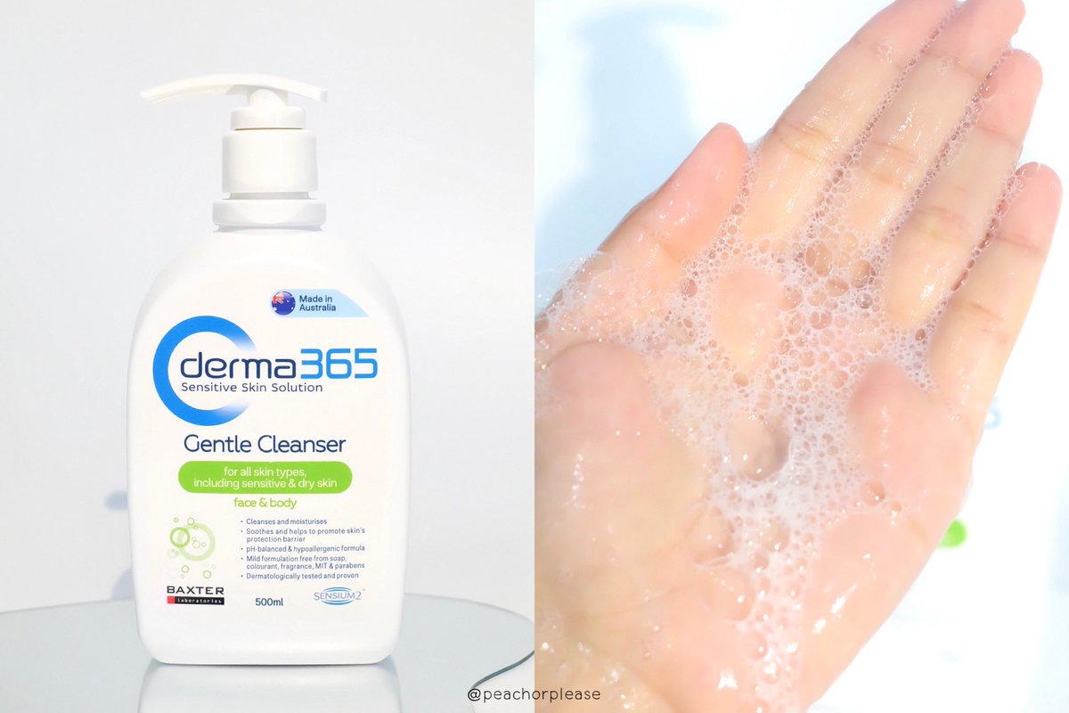 peachorplease's tweet photo. จัดในหมวดของดีราคาน่ารักที่ต้องบอกต่อเลยย #Derma365 Lotion &amp; Cleanser ใช้มาระยะนึงผิวแข็งแรงขึ้นจริงที่สำคัญไม่มีน้ำหอม นี่แพ้แมสก์บ่อย ผิวพังประจำ ล้างหน้าแล้วโบกโลชั่นหนาๆ ตื่นมาผิวฟูสวย 2 ตัวนี้ใช้ได้ทั้งผิวหน้า &amp; ผิวกายเลยเด้อ 💙 #365หน้าไม่แพ้ https://t.co/ptiuTRsy0d