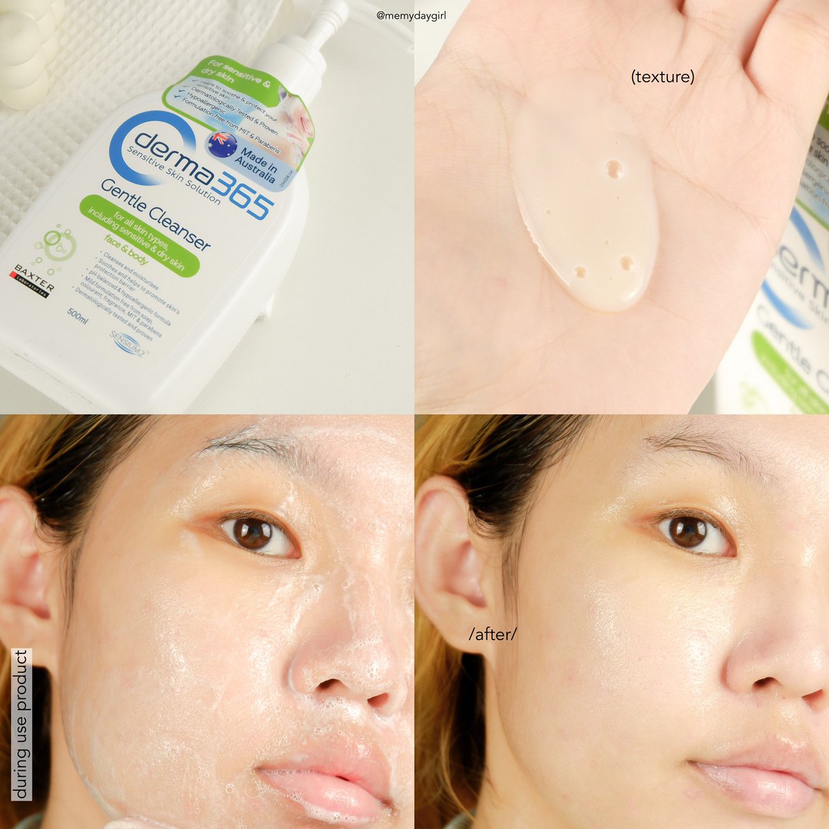 aoomsinptd's tweet photo. คู่หูผิวแข็งแรง #Derma365 เป็น cleanser &amp; lotion เหมาะกับผิว sensitive skin คู่นี้ใช้ได้ทั้งผิวหน้า/ตัวเลย ช่วยเติมน้ำให้ผิวและล็อคความชุ่มชื้น หลังทาผิวดูนุ่มมาก ช่วยปลอบประโลมและสร้าง skin barrier ผิวด้วย เนื้อโลชั่นเกลี่ยง่าย ซึมไว ไม่เหนอะ🧴✨ หาซื้อได้ที่เซเว่น https://t.co/qJvw3uJffb