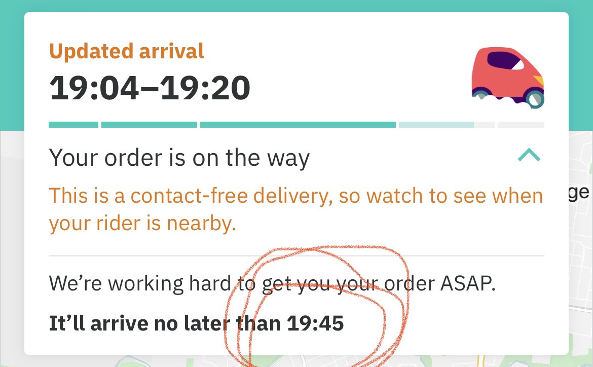 JessamyRoss's tweet photo. @Deliveroo_AU seriously what type of non delivery service are you running? 

I ordered at 6:20.. my food has been sitting cold on a bench for 20 mins already https://t.co/ImeNID6f13