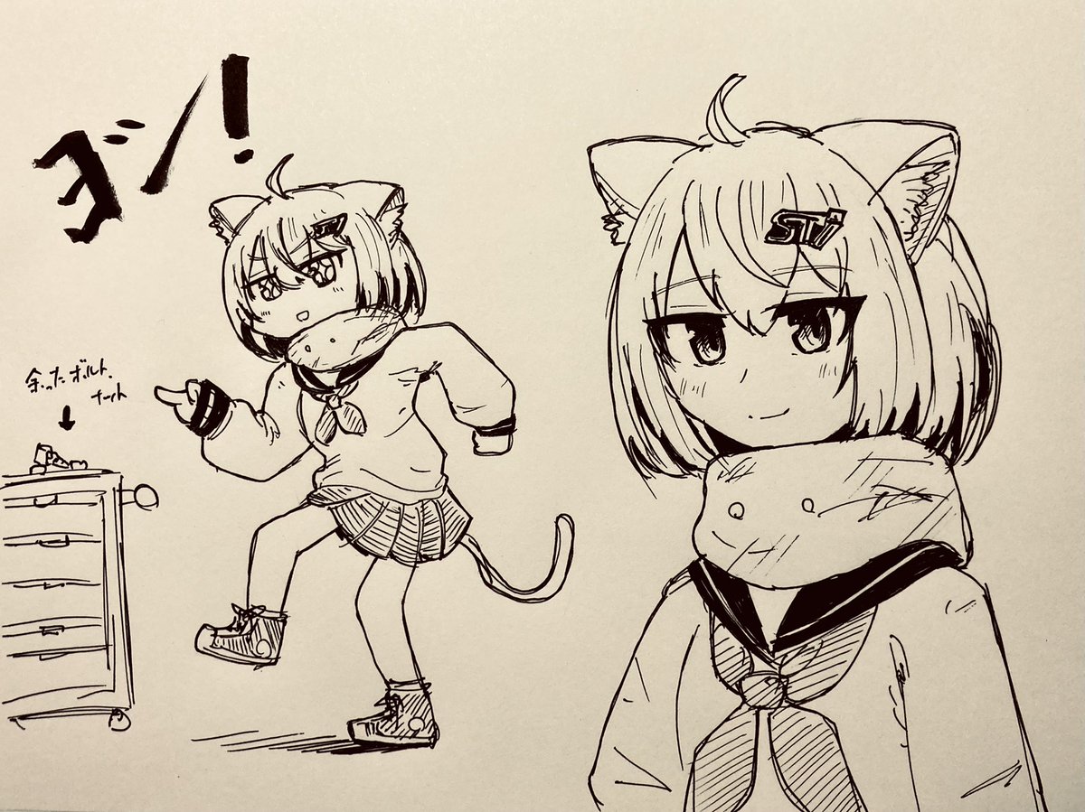 友達のVR空間でのガワが可愛いかったので描いてしまった 