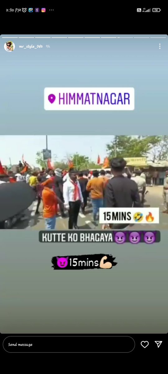 abhaysanatani_'s tweet photo. શ્રી @Bhupendrapbjp @sanghaviharsh @BJP4Gujarat  @GujaratPolice @Vadcitypolice 
સરકાર શ્રી અને પ્રસાશન ને વિનંતી કર��ં છું કડક કાર્યવાહી કરો કે આવા લોકો બીજા ના ધર્મ પર અભદ્ર ટીપ્પણી કરે છે instagram પર mr_style_042 અને mr_rehan_ziddi_ નામ ના શખ્સ છે જેની નોંધ લેશો
#gujaratpolice https://t.co/AnbL2PPVIs