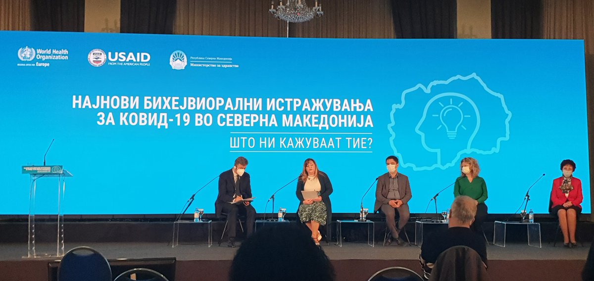 JBTasevska's tweet photo. New #behavioralinsights into people's perceptions on #COVID19 in #MKD conducted by @WHOMKD, gives very useful data on the latest thinking about pandemic and trend of perceptions in last 1.5 years. Results now discussed by policy makers 
cc @1UN_MK https://t.co/PoXFdvYRRV